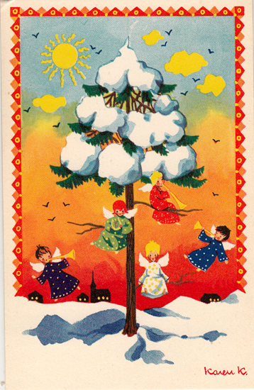 Karen K julekort med sne på gran.jpg